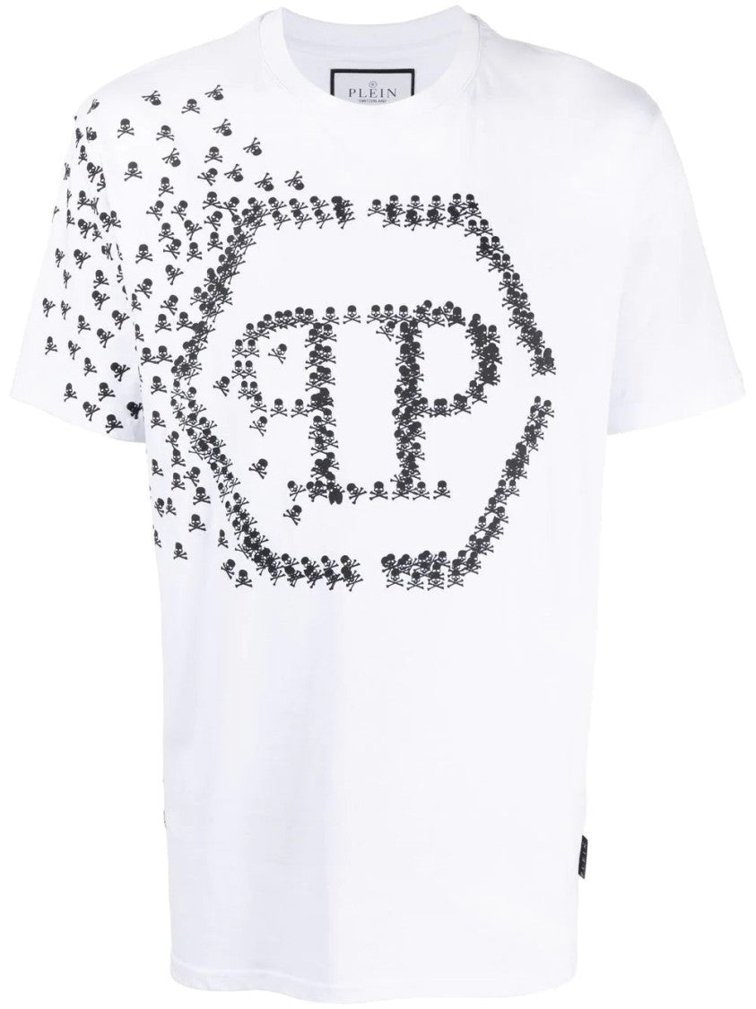 Philipp Plein Short Sleeve T-Shirt With Distinctive Skull Emblem