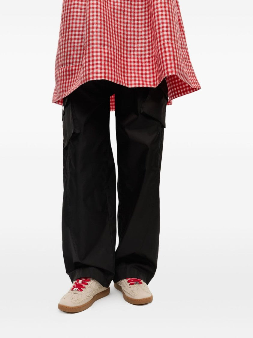 Ganni Beige Sneakers With Contrasting Gum Sole