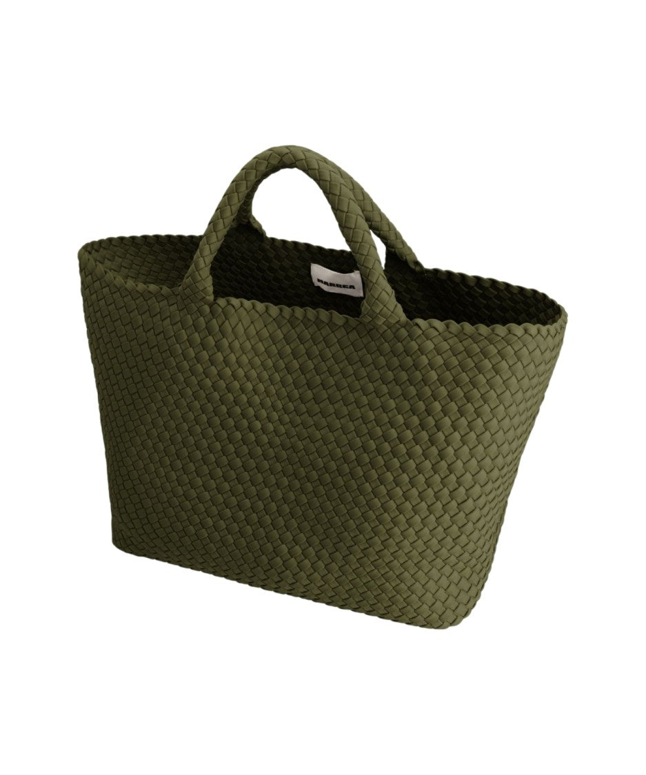 Marrea Elegant Woven Neoprene Shopper With Secure Closure