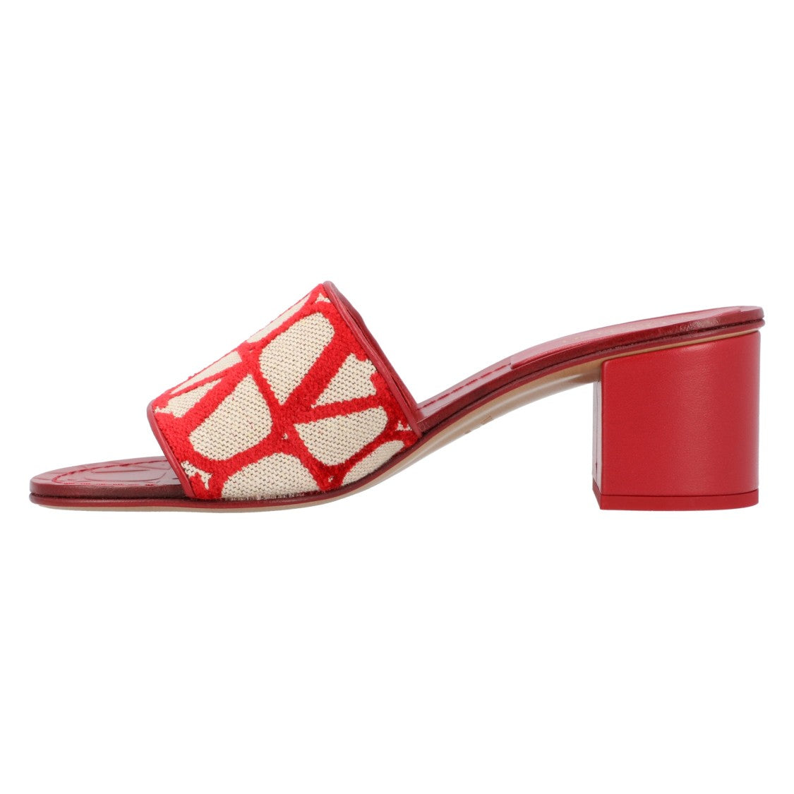 Valentino Vlogo Heel Slides Red