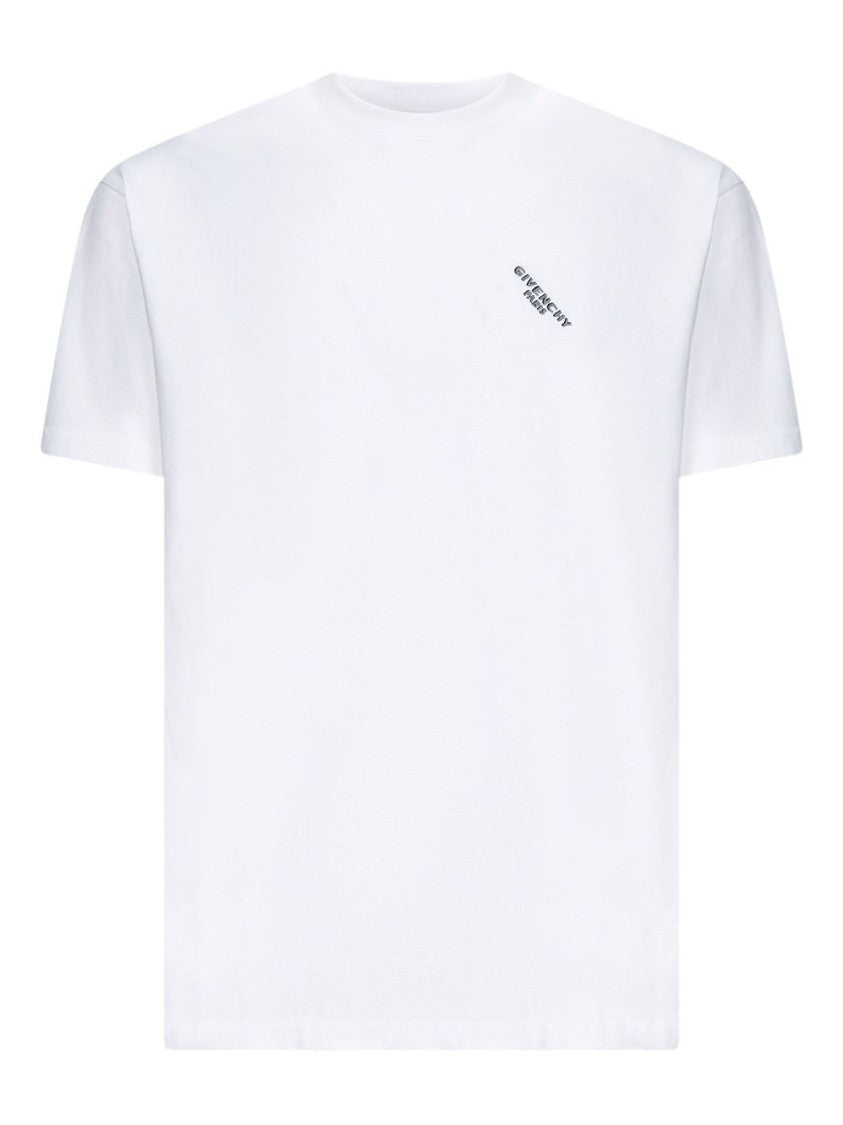 Givenchy White T-Shirt With Subtle Logo Detail