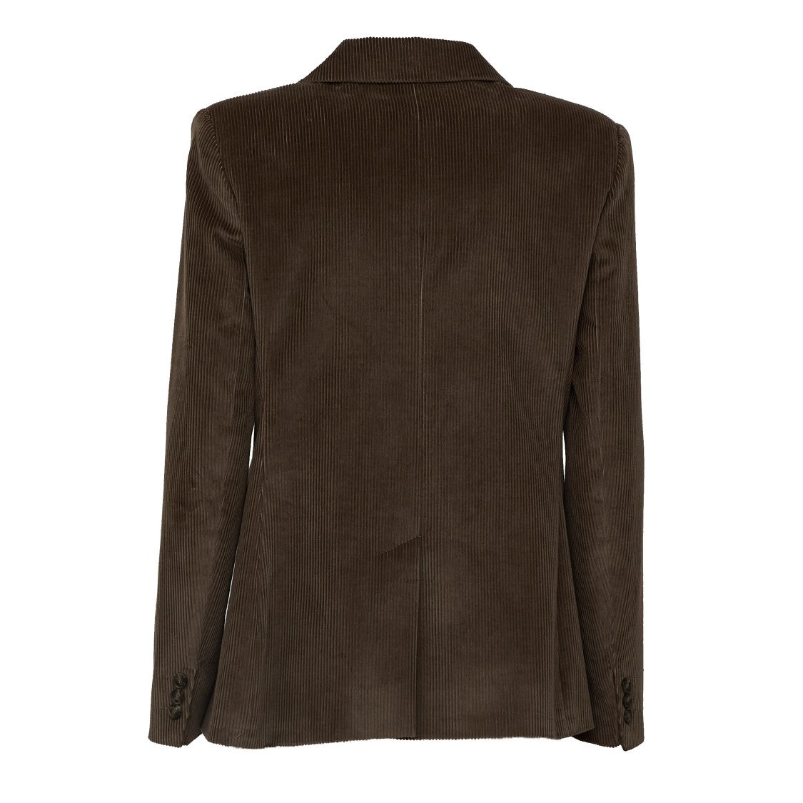 Max Mara Double-Breasted Flap Pockets Corduroy Jacket