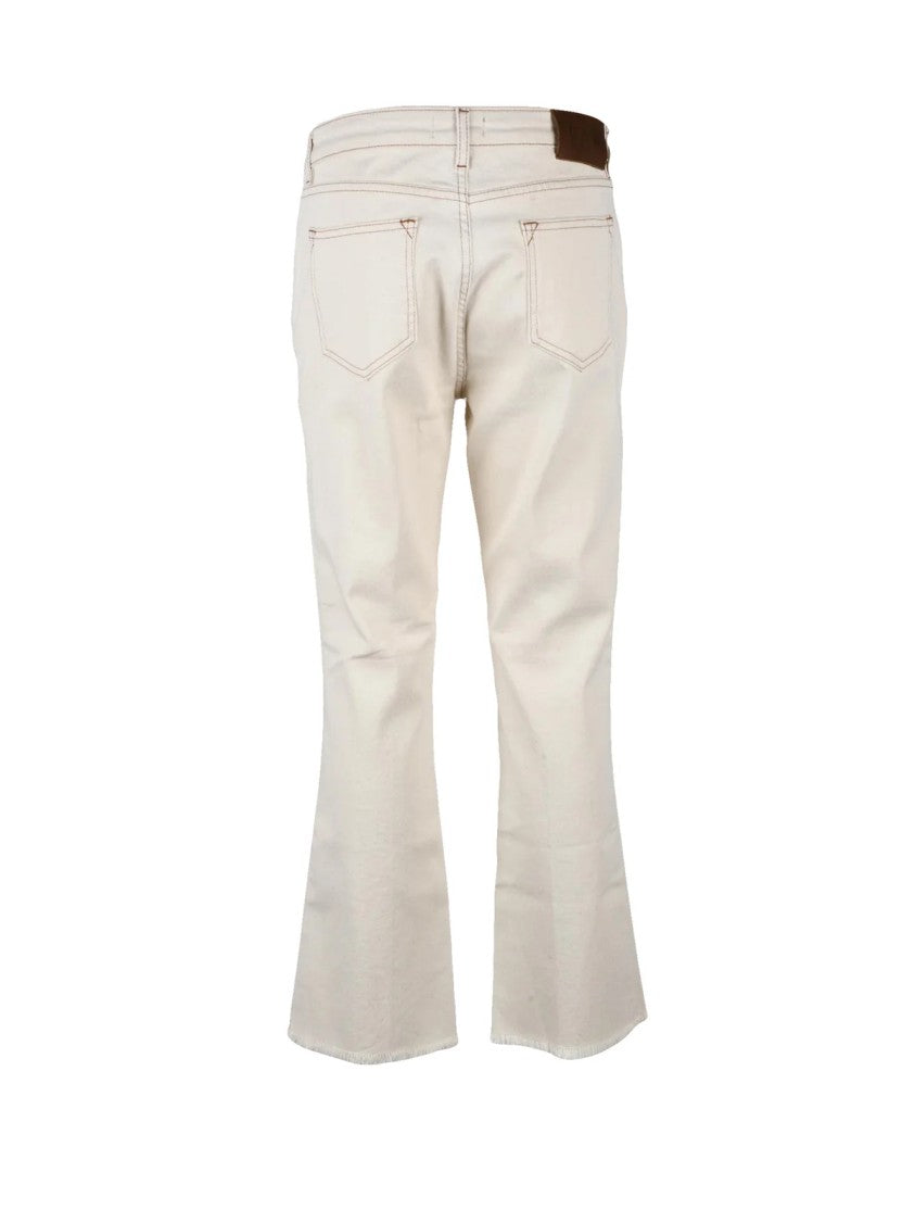 Fay Beige Cotton Elastane Jeans