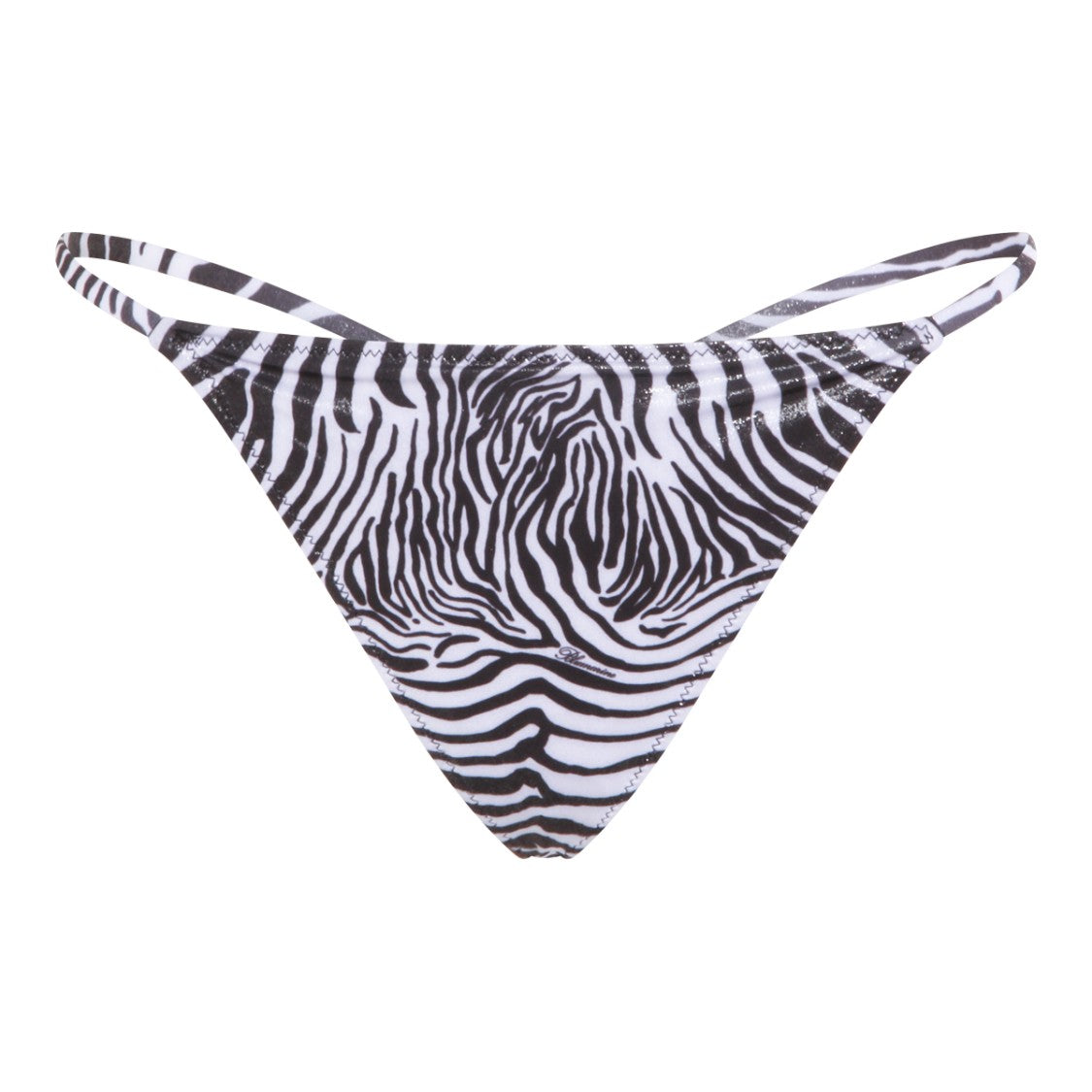 Blumarine Animal Print Slip Bottom Bikini