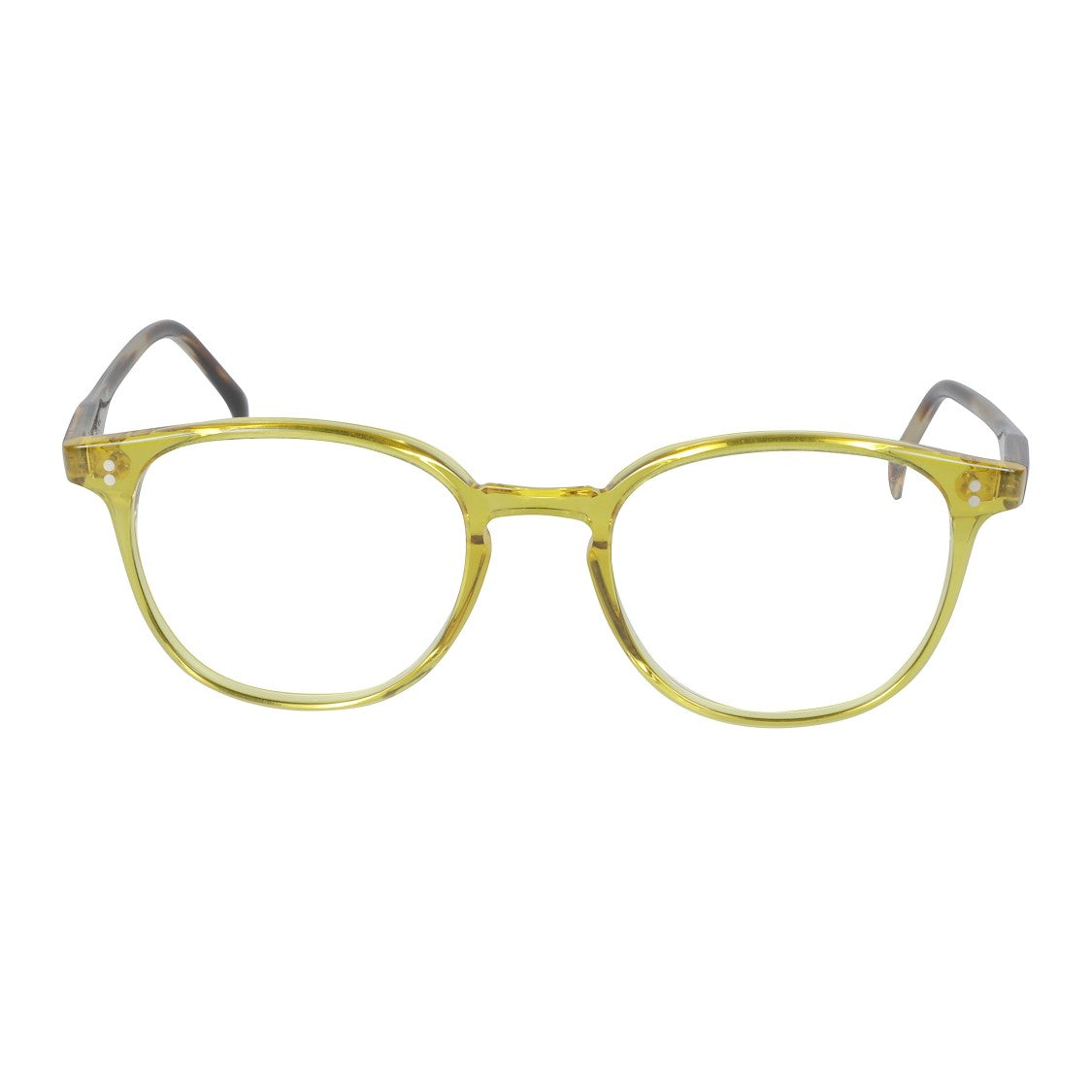 Kador Jolly Light-49/K Translucent Yellow Rounded Square Eyeglasses