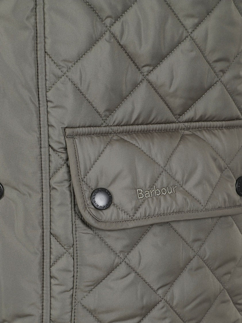 Barbour Sleeveless Quilted Vest With High Collar