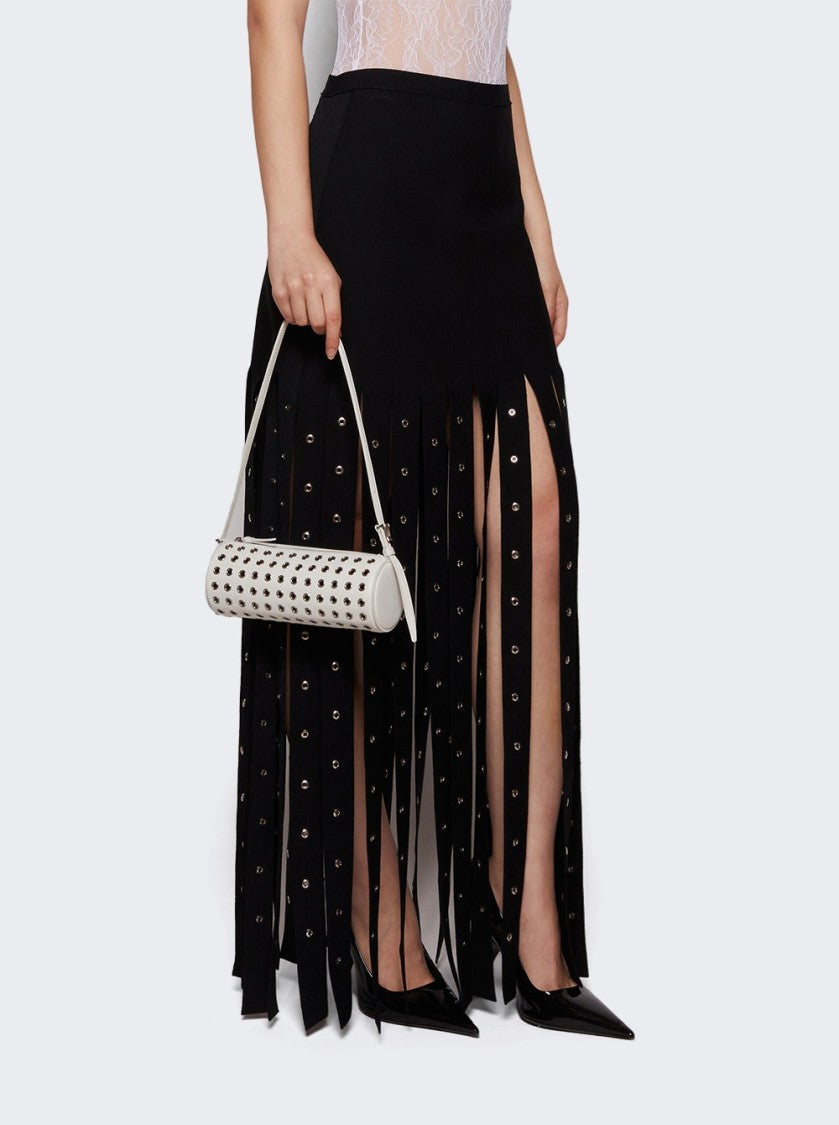 Proenza Schouler Silo Bag In Eyelet Covered Nappa Optic White