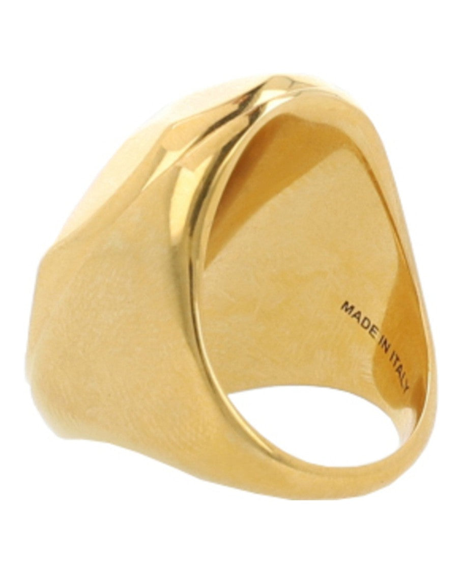 Alexander Mcqueen Faceted Stone Ring