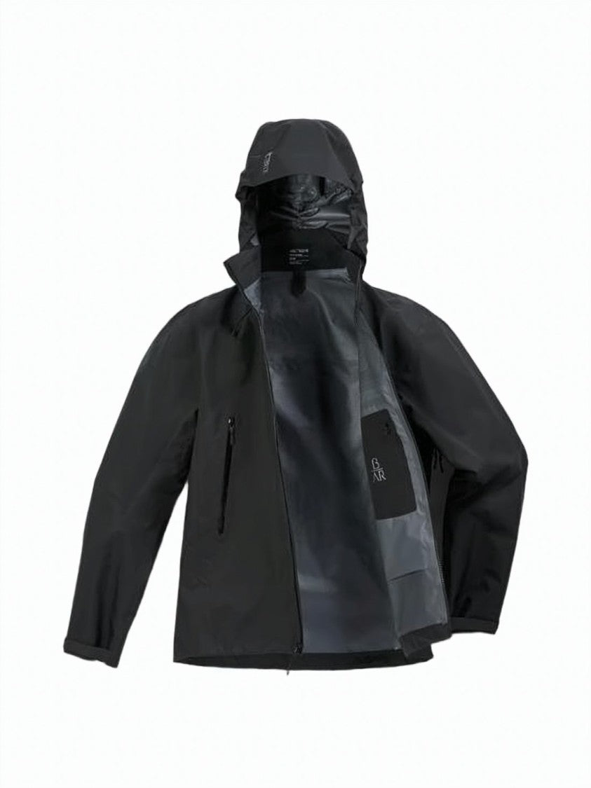 Arc'teryx Matte Black Minimalist Jacket With Eptfe Membrane