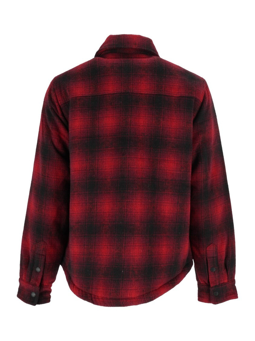 Schott Nyc Plaid Short Button-Up Shirt Jacket