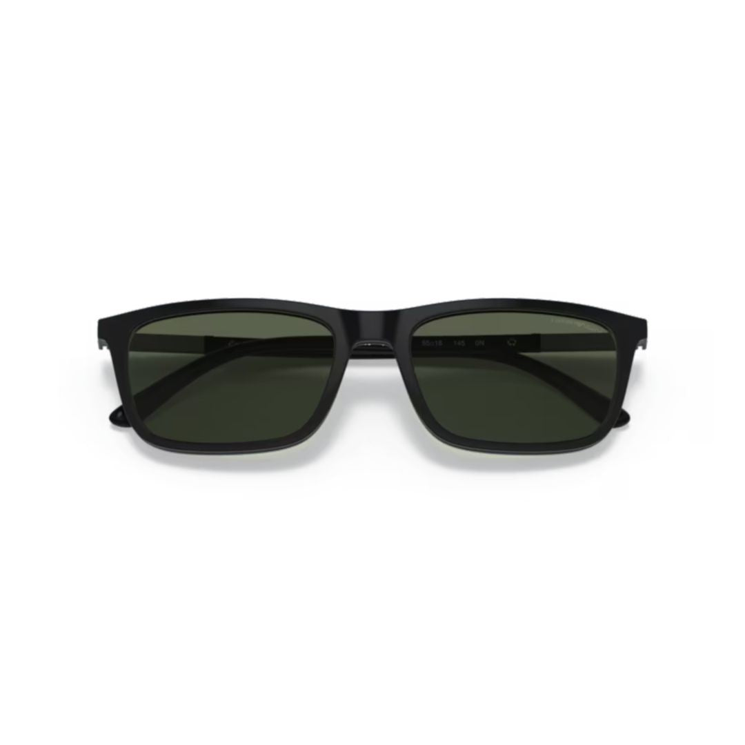 Emporio Armani 0Ea4160 Rectangular Eyeglasses In Matte Black Finish