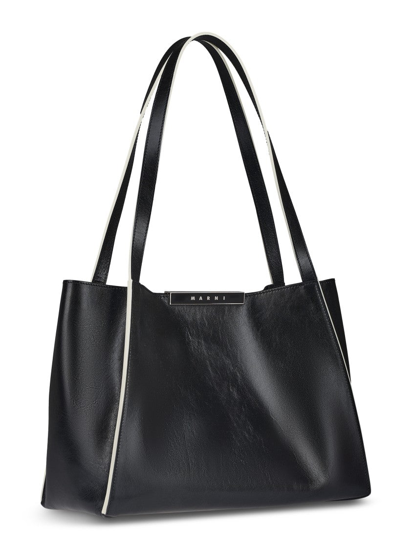 Marni Sleek Rectangular Tote Bag With Sturdy Handles