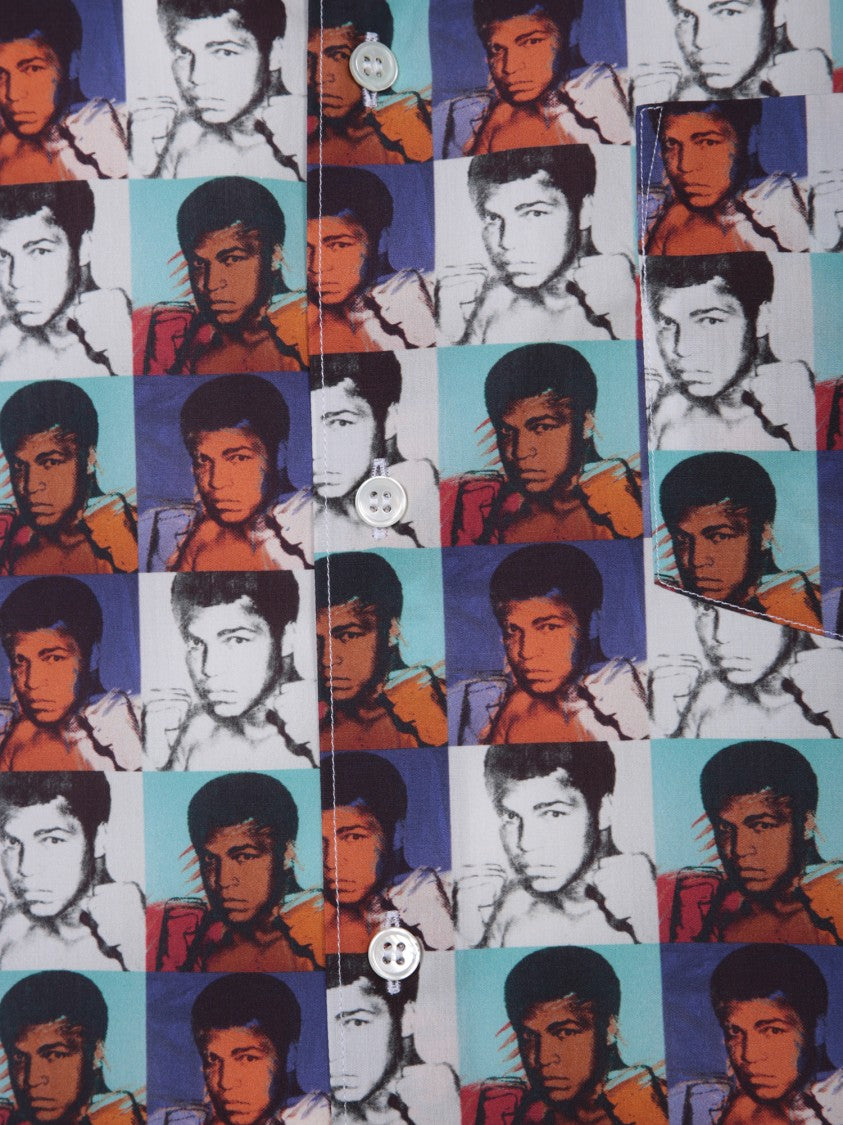 Comme Des Garçons All-Over Print Short-Sleeved Shirts