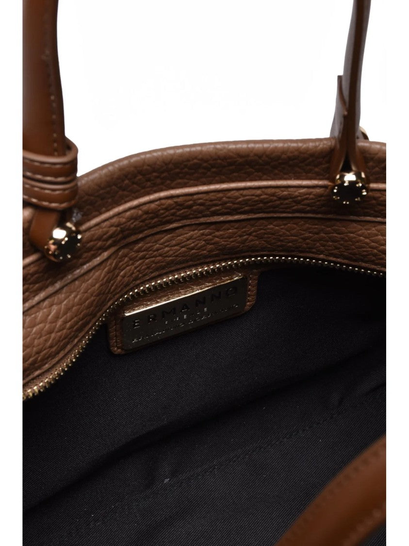 Ermanno Firenze Taupe Polyurethane Unity Handbag