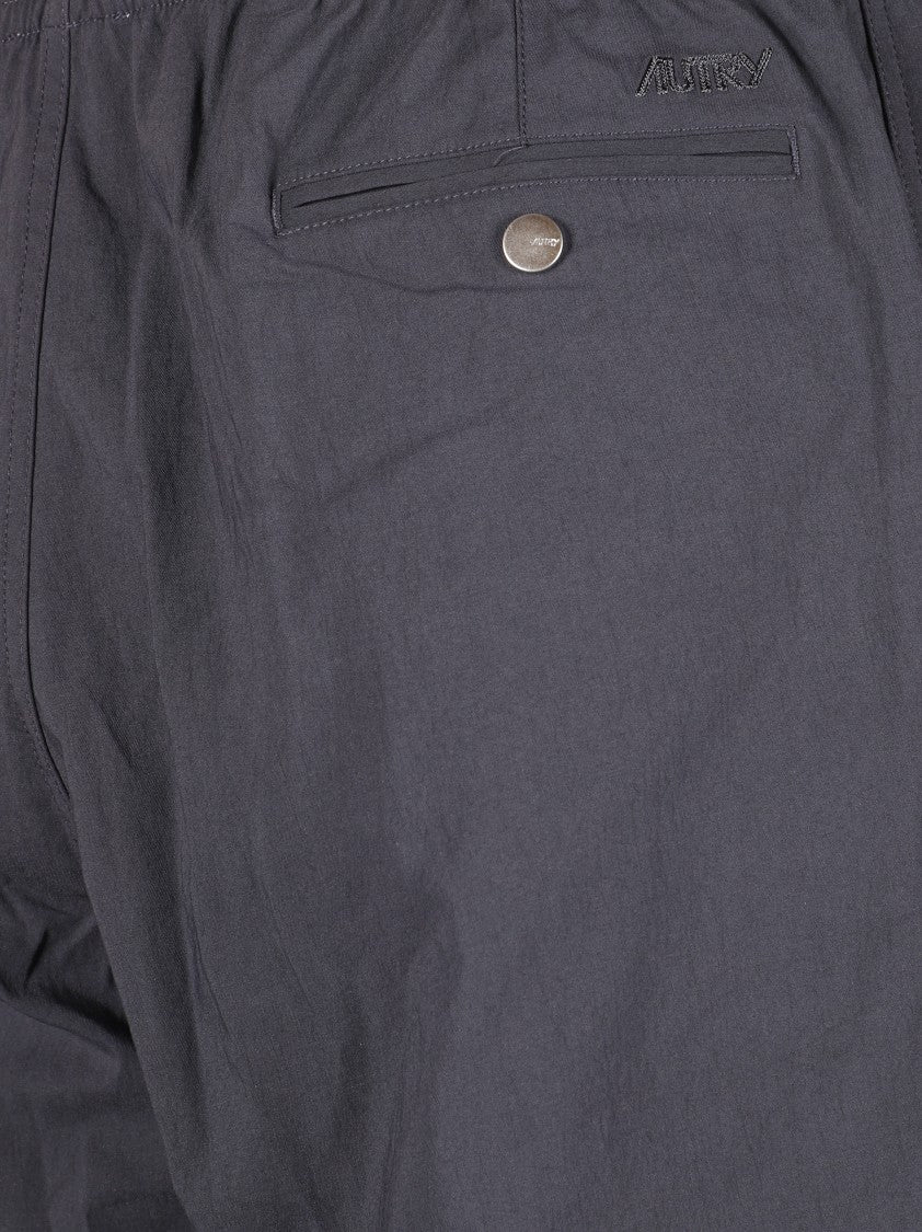 Autry Relaxed Fit Blue Trousers With Stretch Fabric