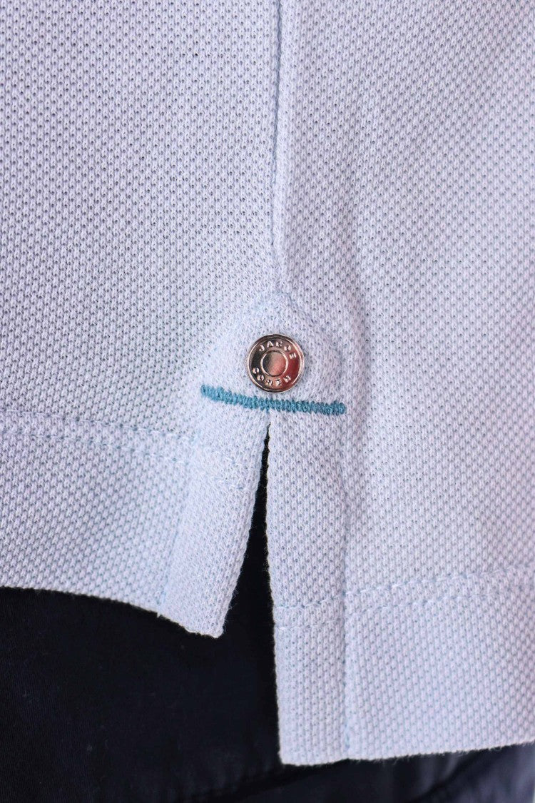 Jacob Cohen Light Blue Piquet Cotton Polo Shirt
