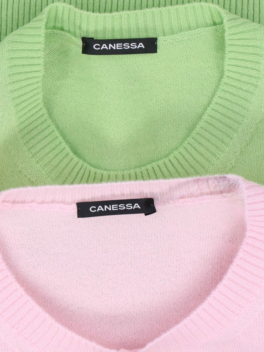 Canessa "Cashmere Twinset" Pink Cardigan