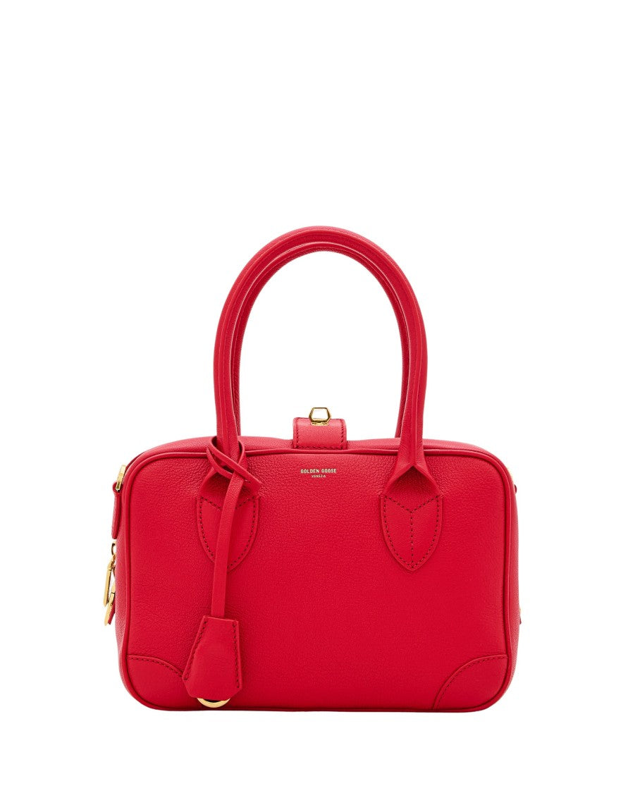 Golden Goose Red Leather Handbag With Detachable Strap