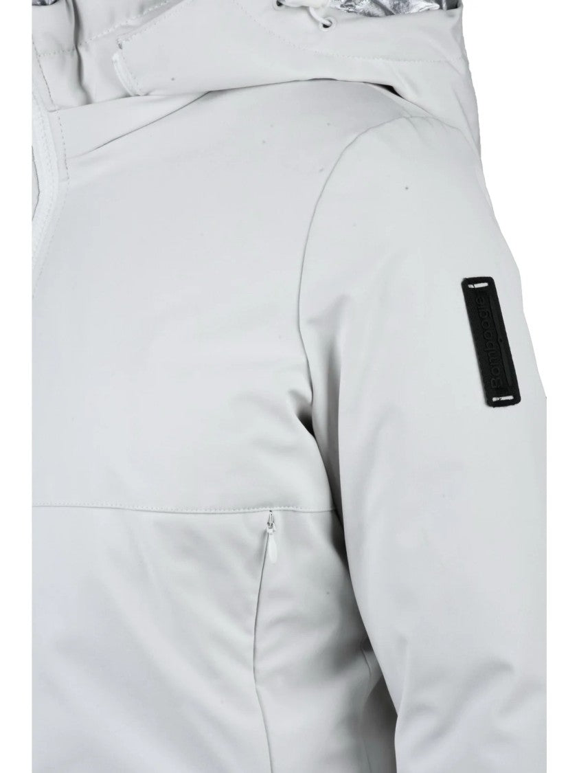 Bomboogie Indigo Fitted Wool-Blend Short Down Jacket