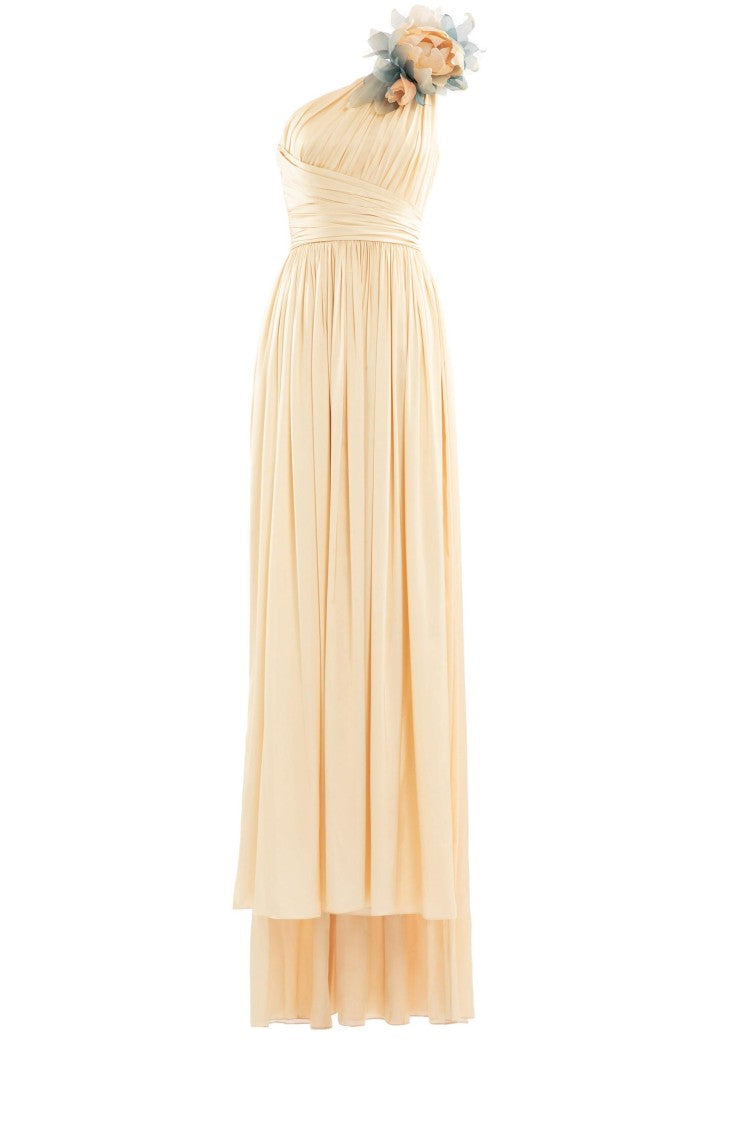Saiid Kobeisy Long Coco Pleated Dress