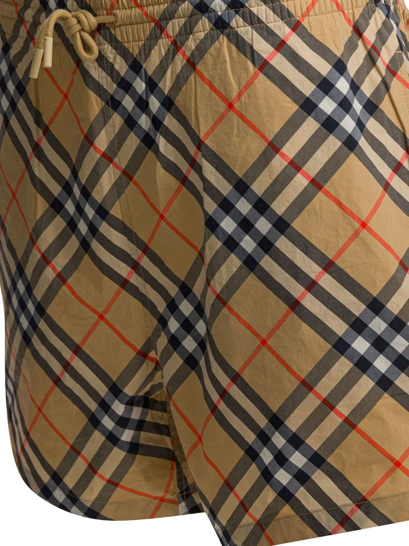 Burberry "Check" Beach Shorts