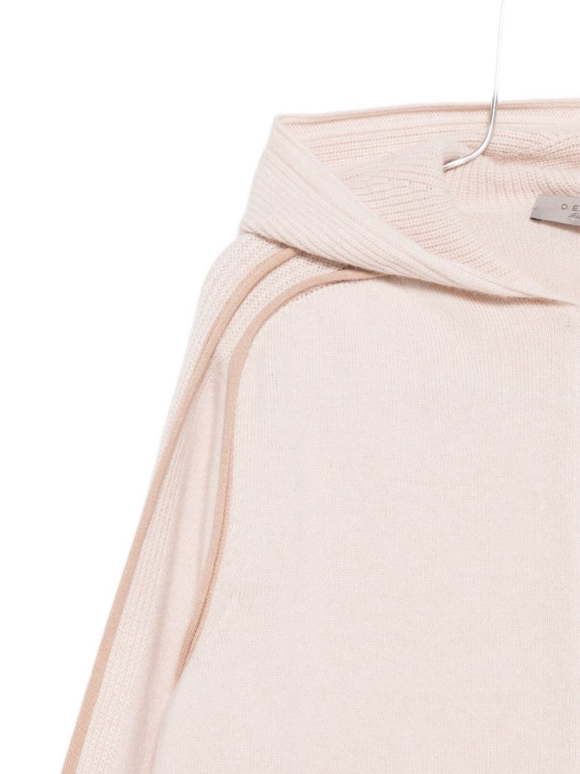 Dexterior White And Beige Cashmere Blend Sweatshirt