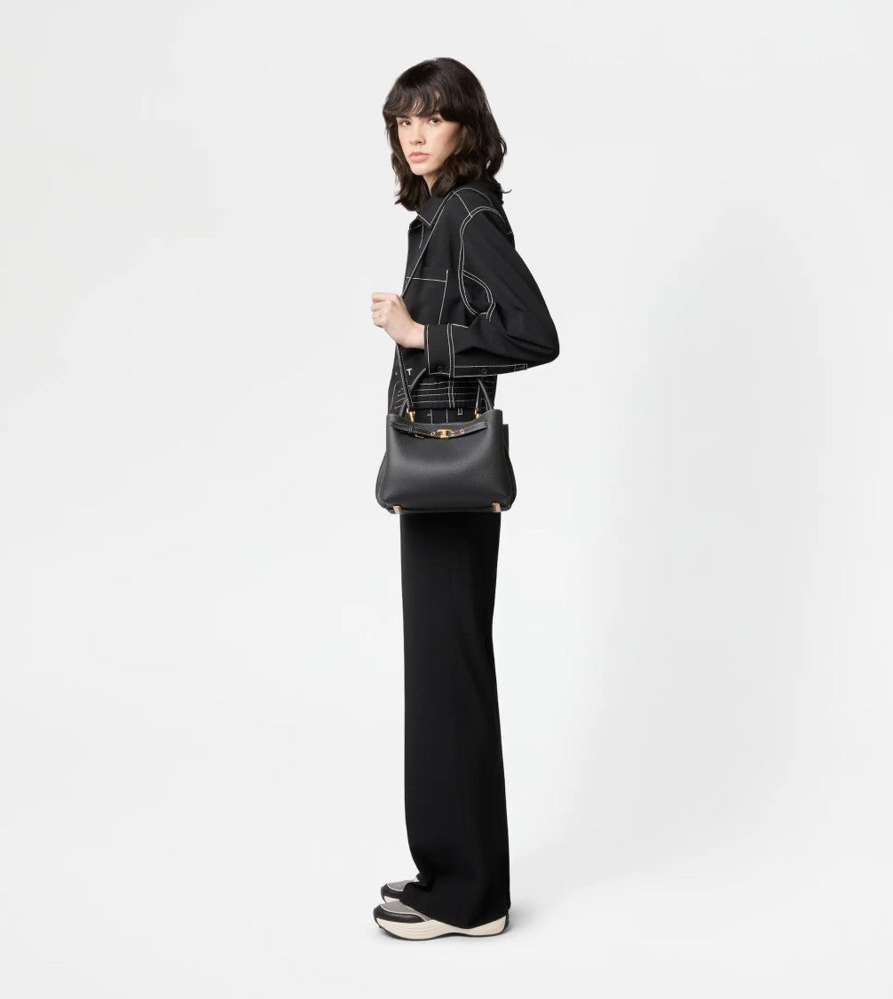 Tod's Black Tim Top Handle Mini Bag