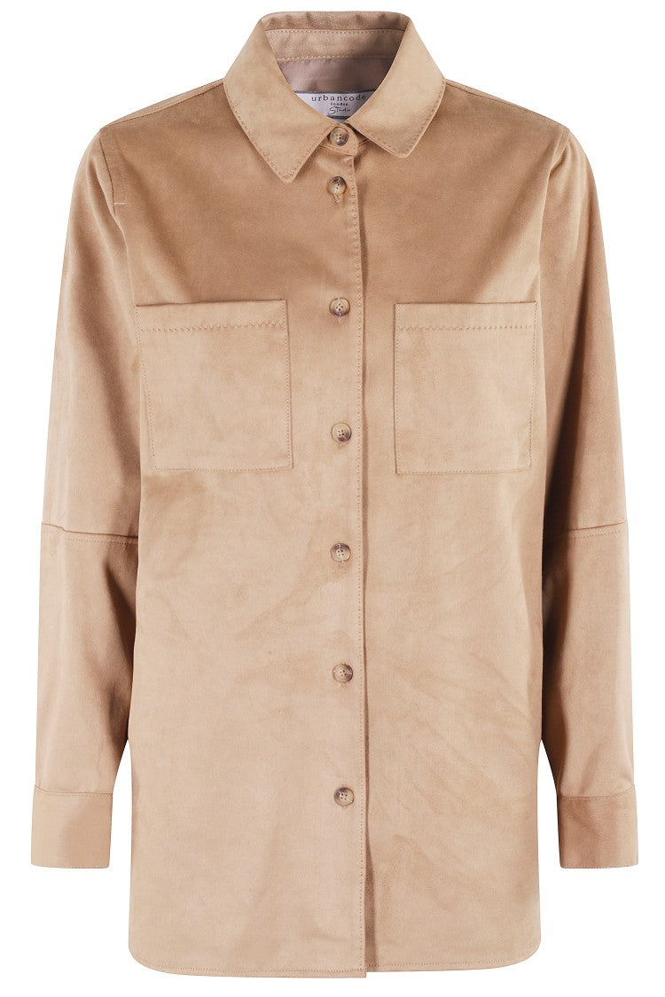 Urbancode Caramel Faux Suede Shirt