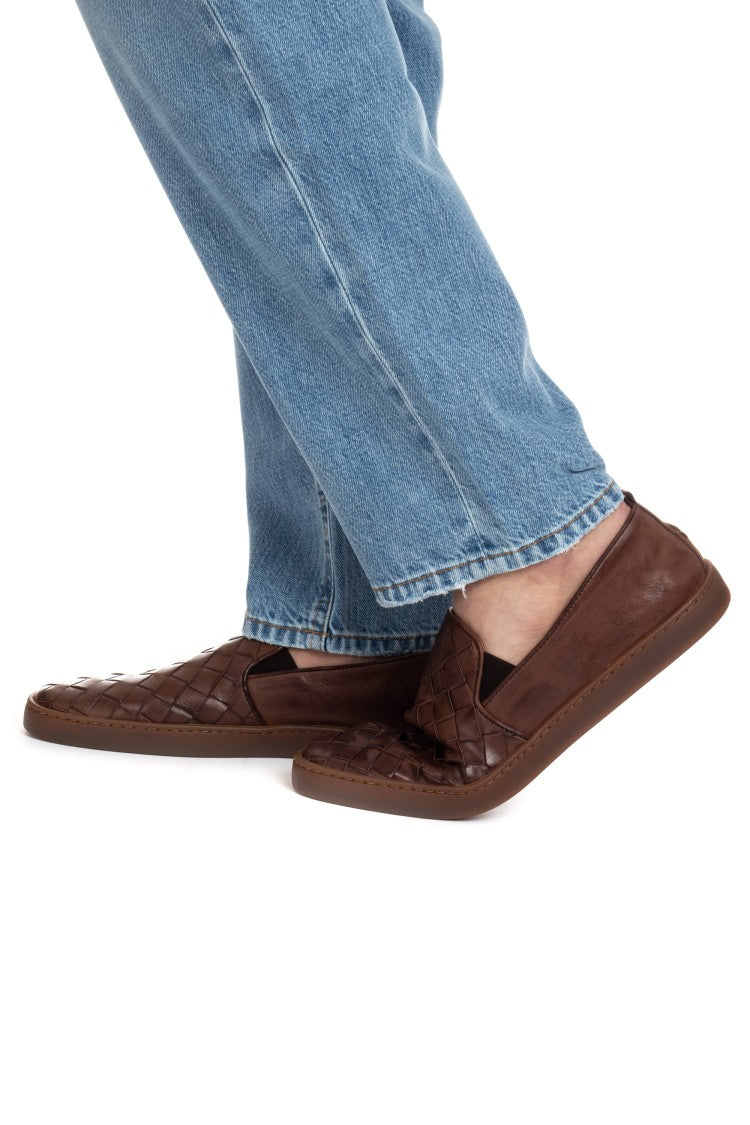 Henderson Antiparos Handwoven Leather Slip-On