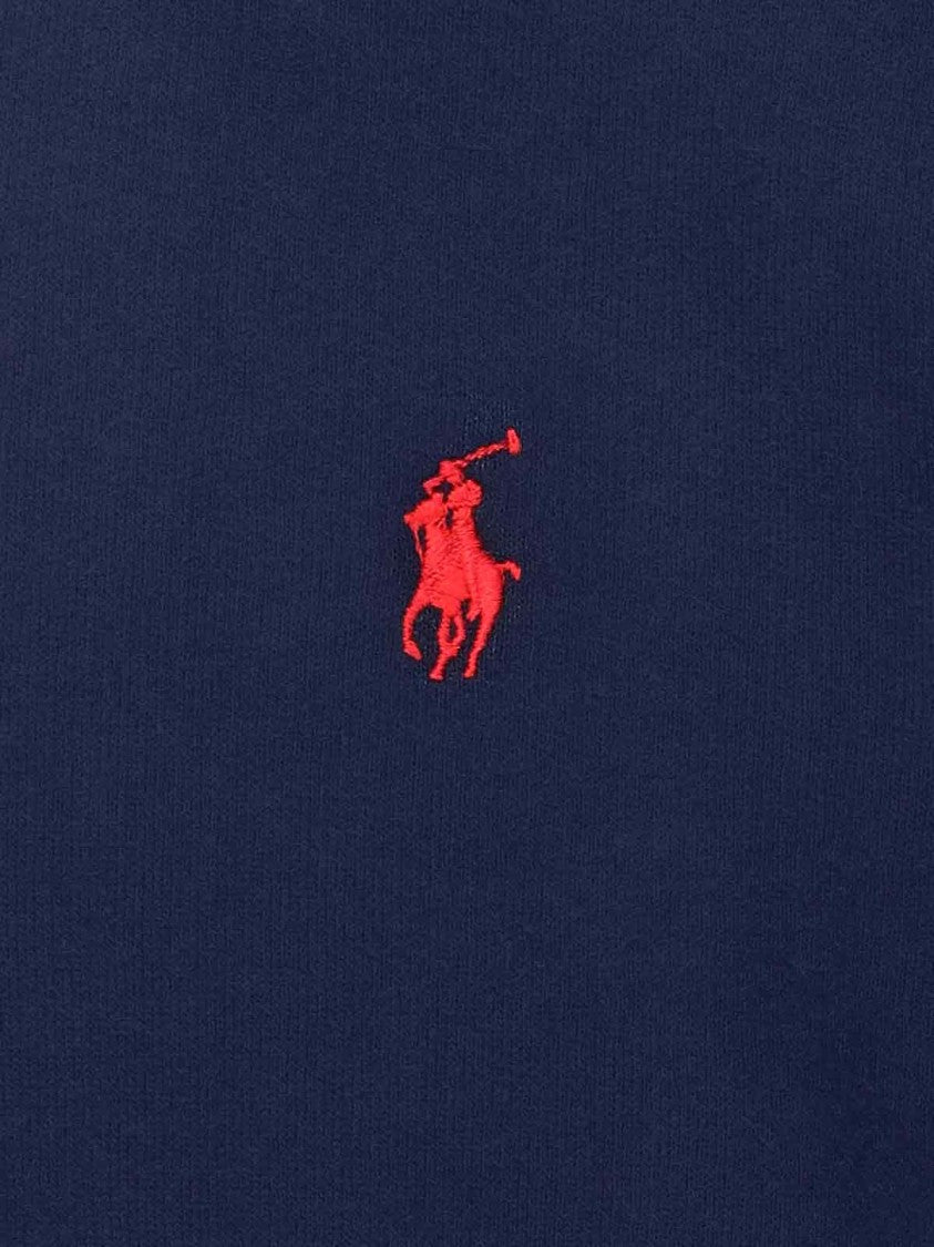 Polo Ralph Lauren Hoodie, In Blue Cotton Blend, Navy Tone