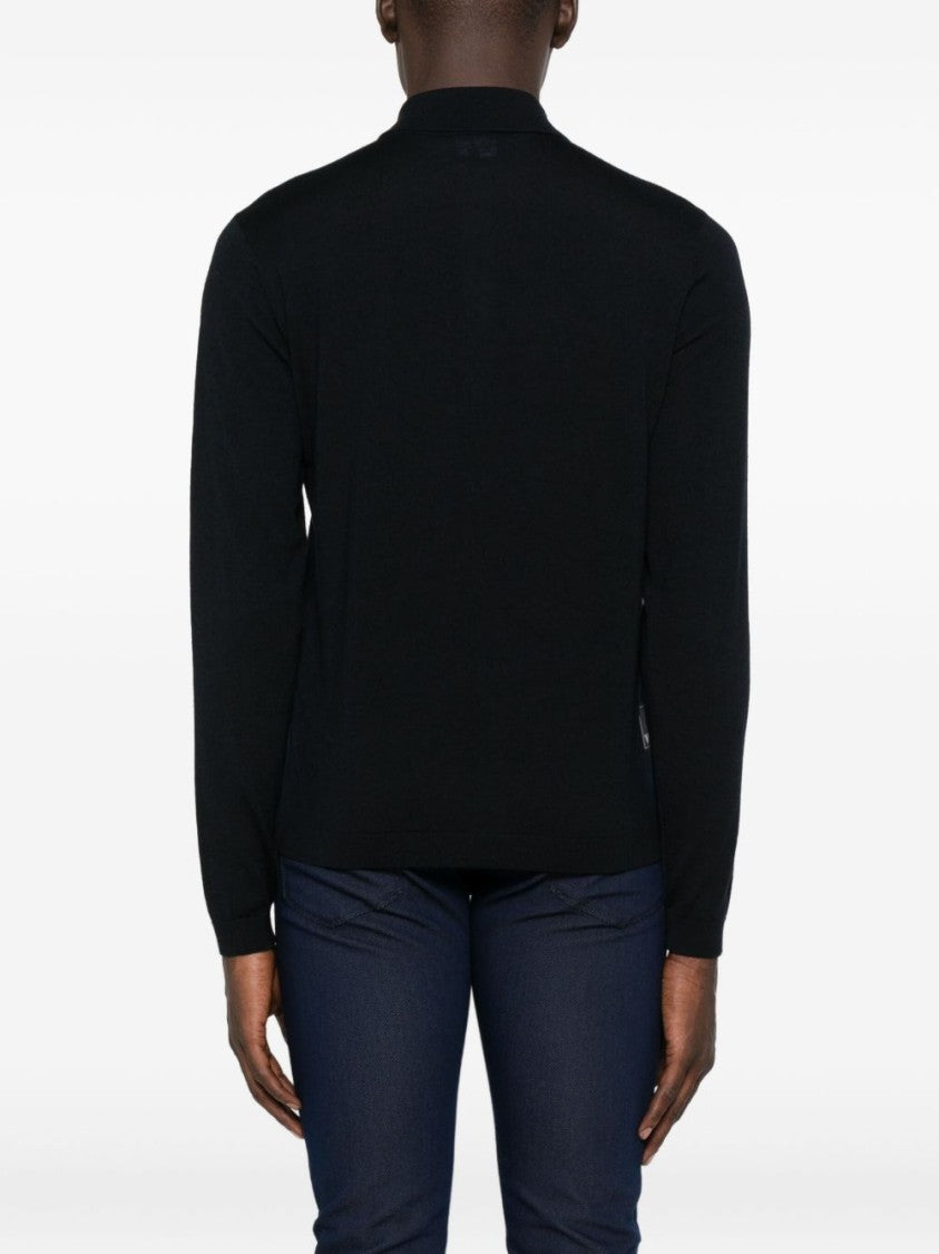 Emporio Armani Cardigan In Midnight Blue