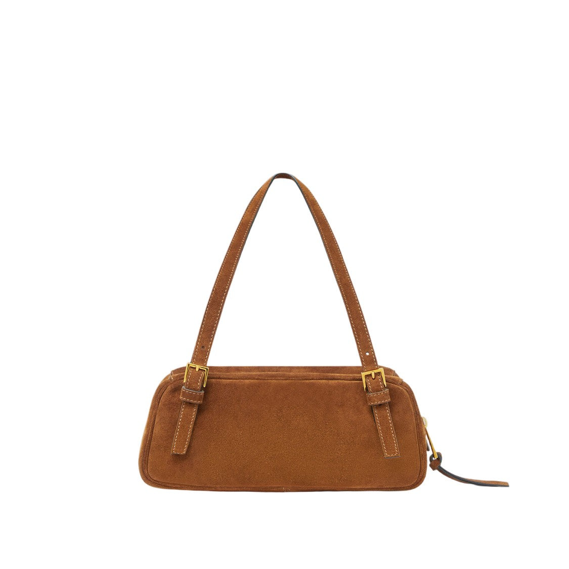 Versace Brown Suede Logo Bag