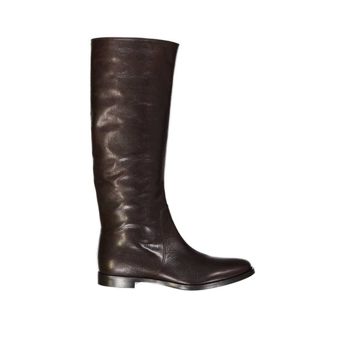Sergio Rossi Leather Boots With Minimalistic Design