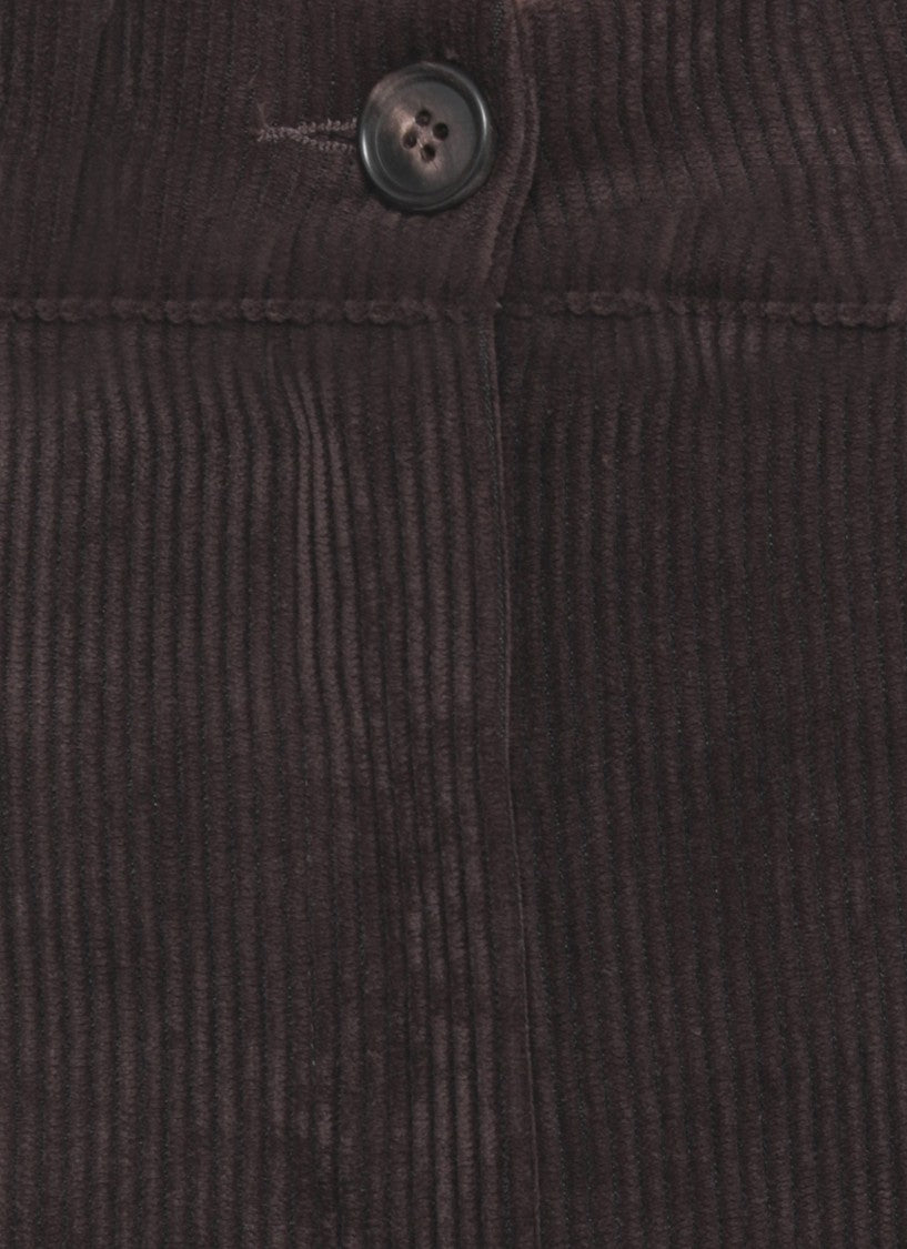 D. Exterior Brown Corduroy Palazzo Pants
