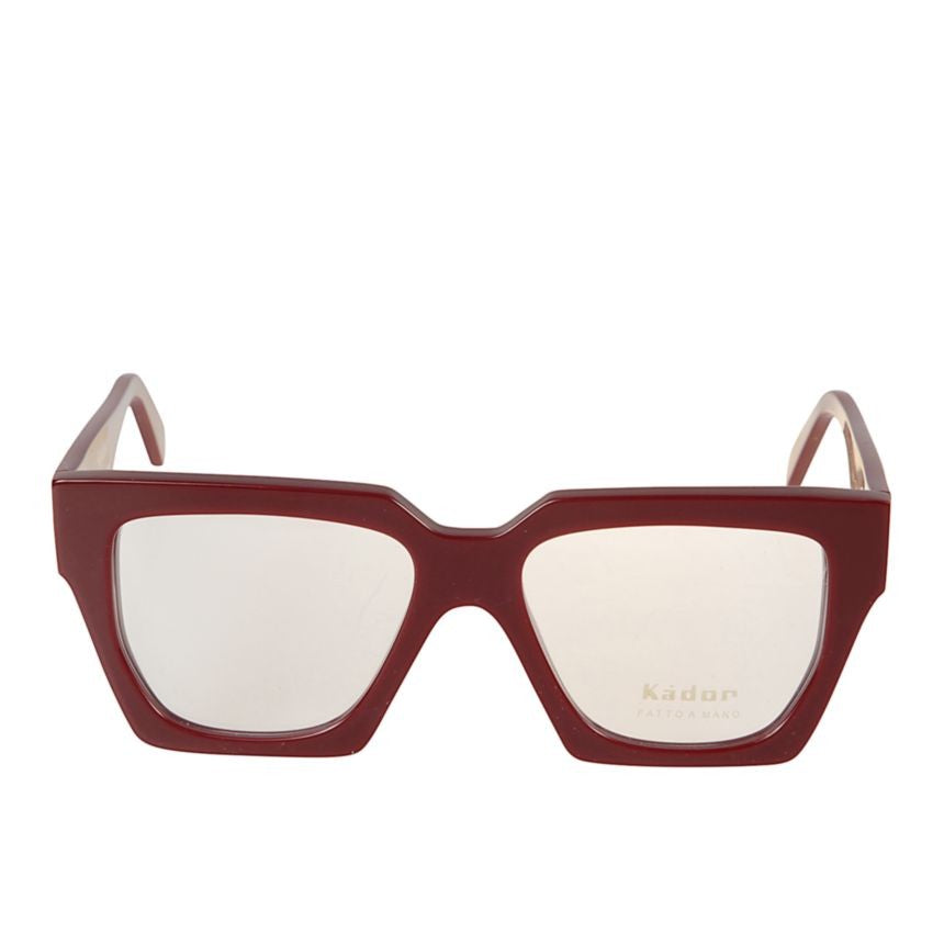 Kador Charlize Oversized Square Frame Sunglasses In Deep Burgundy