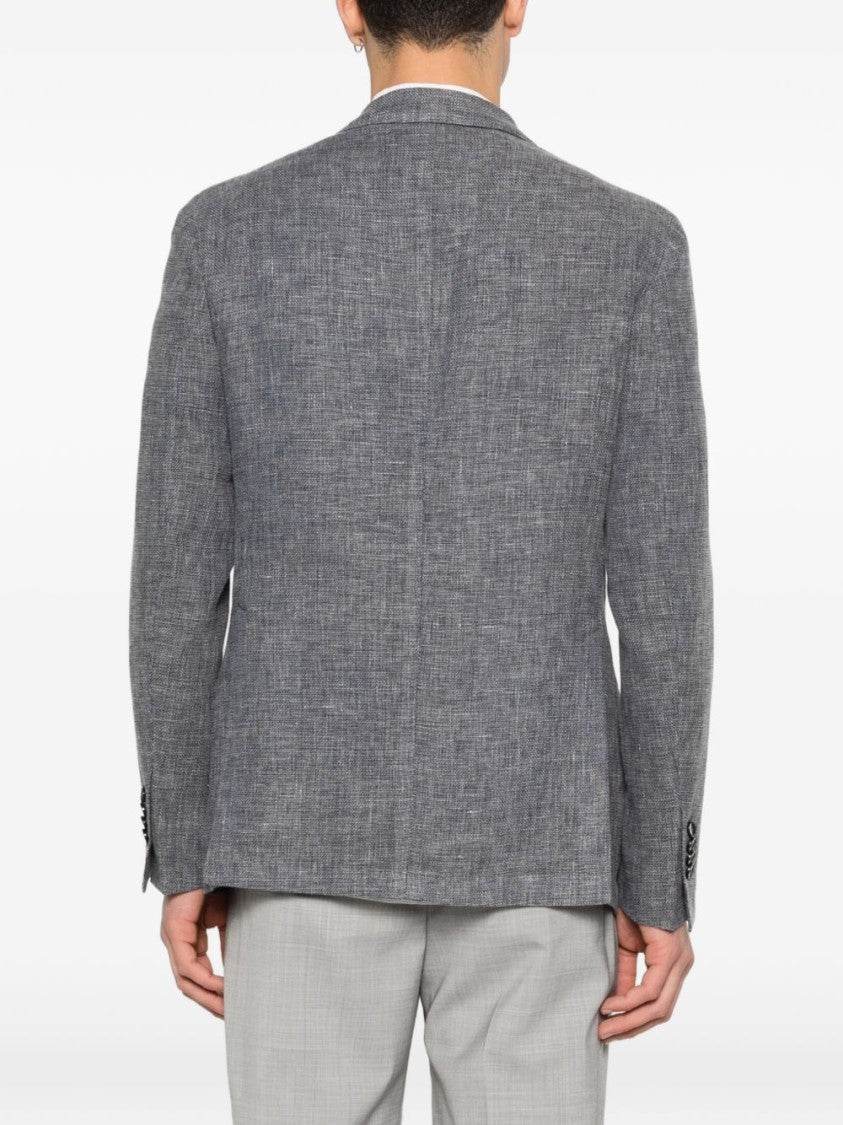 Luigi Bianchi Brando Blue Single Breasted Jacket