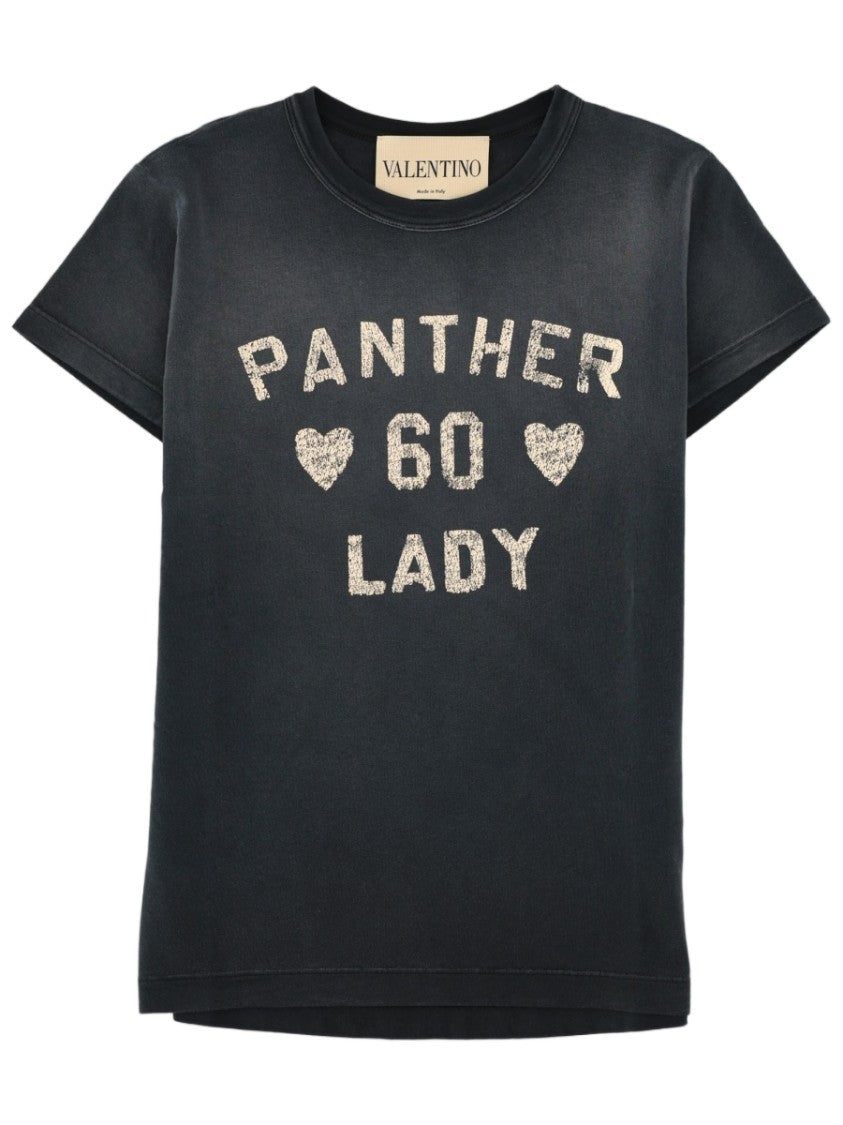 Valentino Distressed Heart Graphic Cotton T-Shirt