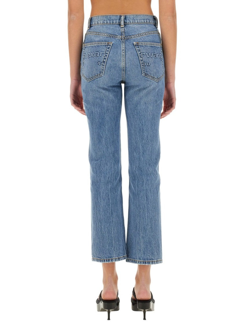 T By Alexander Wang Light Wash High Waist Jeans