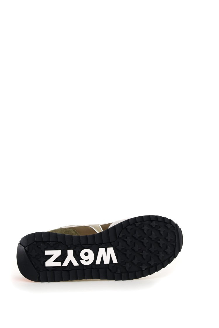 W6yz Avant-Garde Suede Technical Notched Sole Sneakers