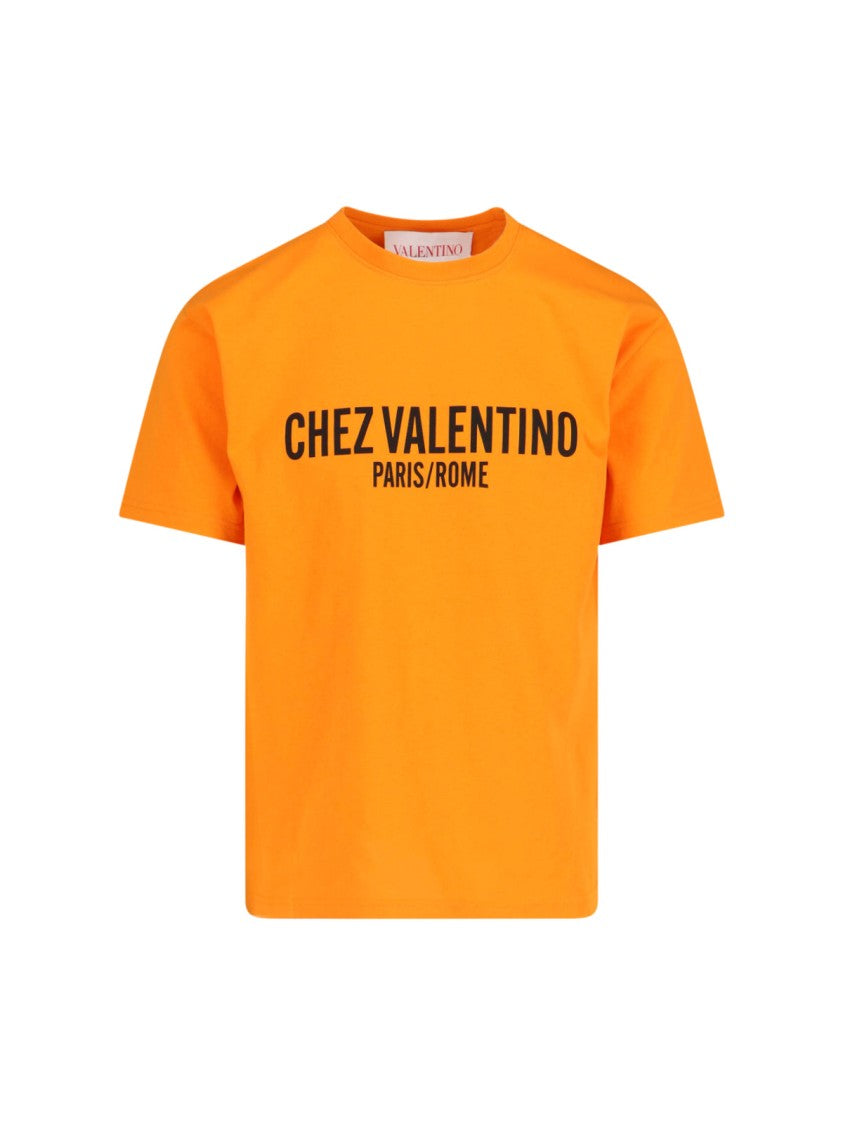 Valentino Chez' Logo T-Shirt – Orange