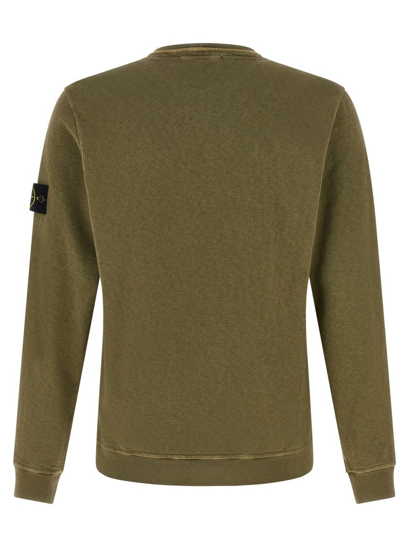 Stone Island Brushed Cotton Sweatshirt