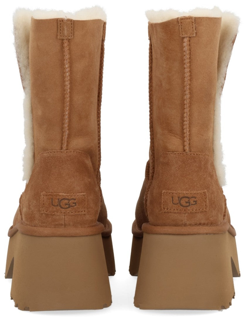 Ugg Mid-Calf Shearling-Lined Brown Boots