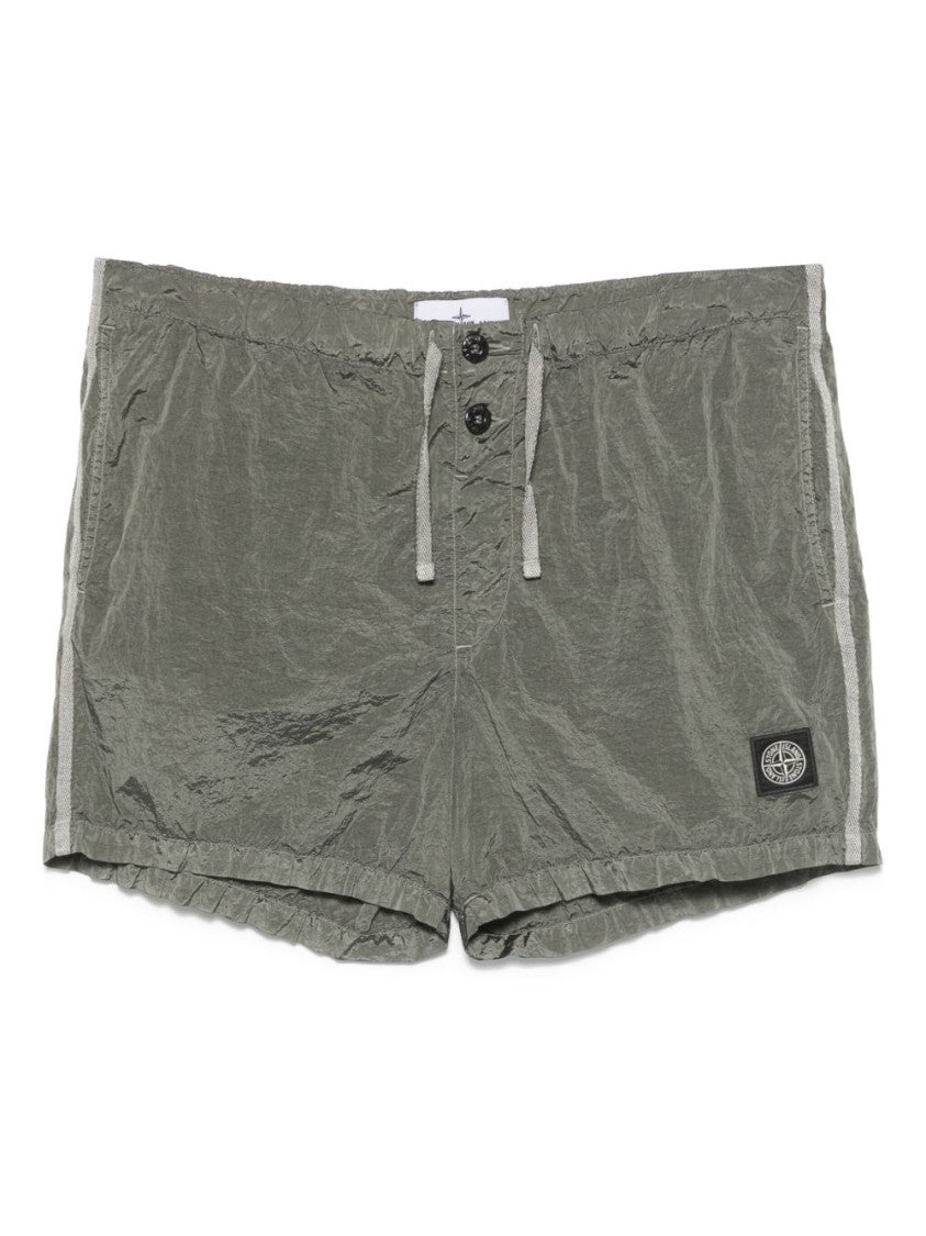 Stone Island Military Green Swim Shorts
