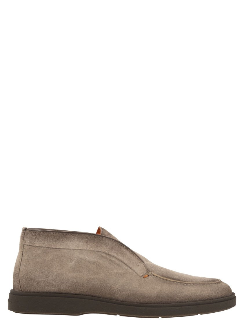 Santoni Suede Leather Desert Boot