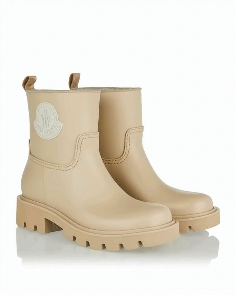 Moncler Ankle Boots With Chunky Sole And Logo Patch