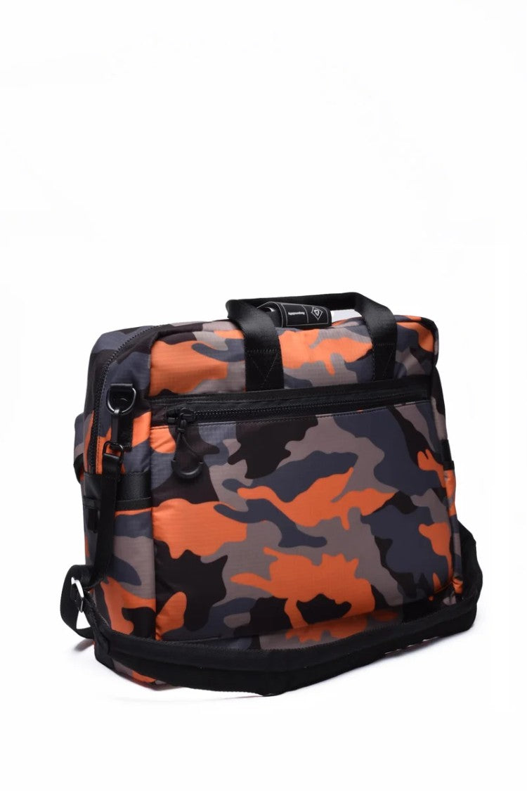Dsquared2 Nylon Briefcase - Orange/Brown
