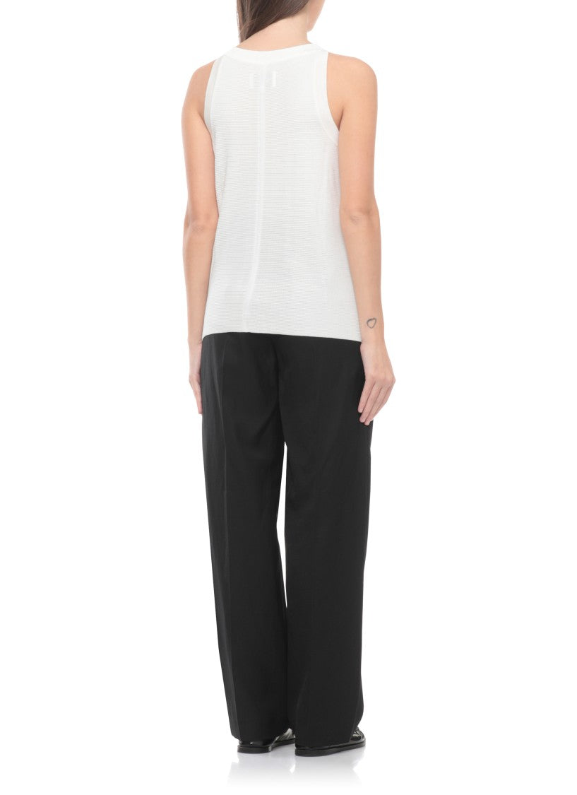 Loulou De Saison Ivory Ohana Viscose Tank Top