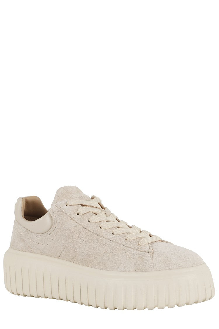 Hogan Hogan H Stripes Lace-Up Sneakers With Embossed Logo
