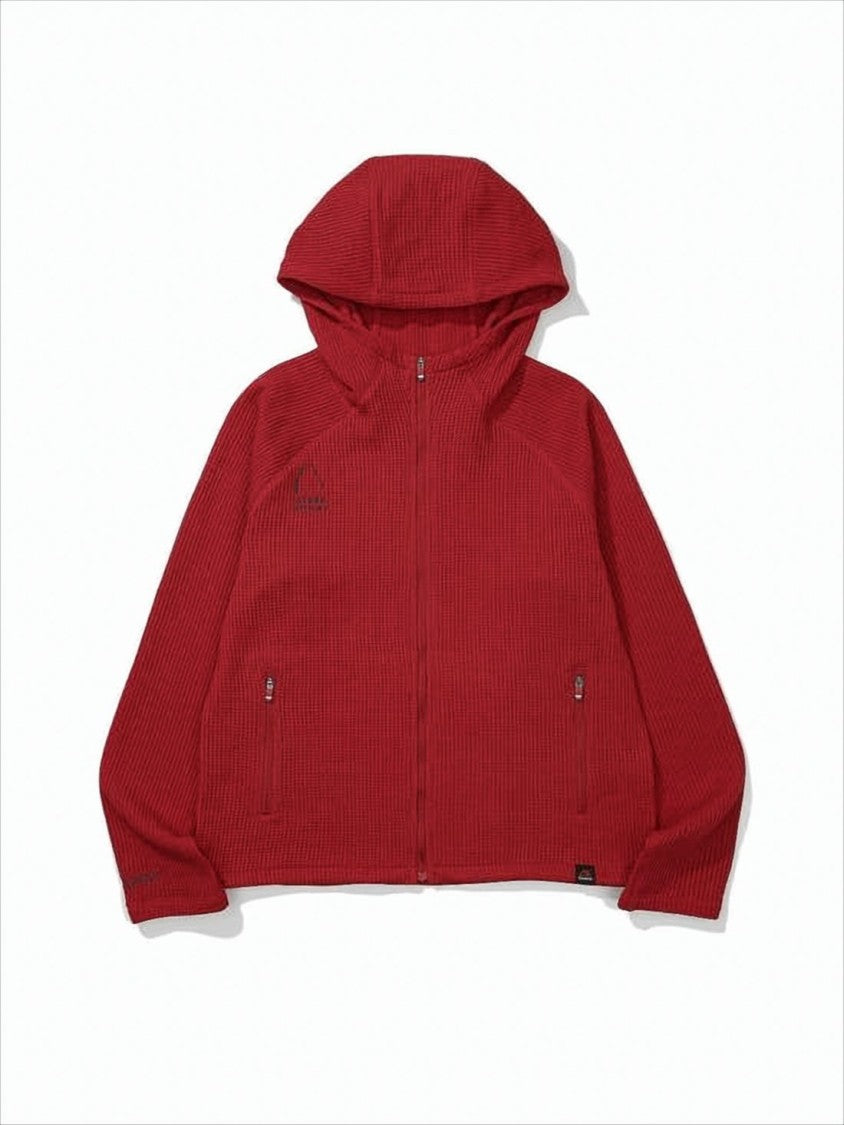 Sierra Designs Textured Hooded Jacket With Full Front Zipper