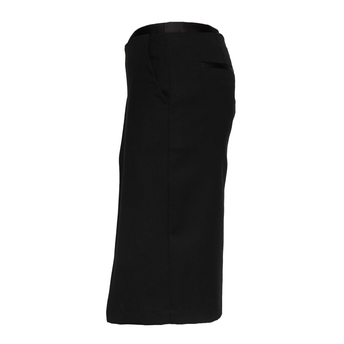 Dondup Wool Blend Slit Pencil Skirt